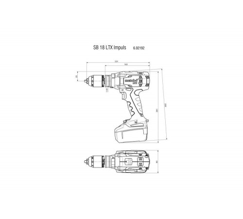 Аккумуляторный винтоверт Metabo SB 18 LTX Impuls Set 602192960 Аккумуляторный винтоверт Metabo SB 18 LTX Impuls Set 602192960