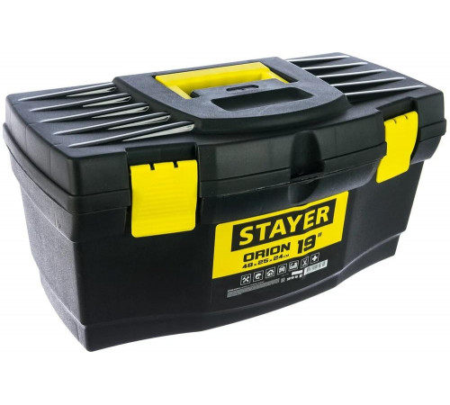 STAYER 480 х 250 х 240мм (19"), пластиковый, ящик для инструментов ORION-19 38110-18_z03