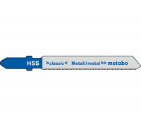 Пилки по стали и цветным металлам T118G (66х0.7 мм, HSS, 25 шт.) Metabo 623693000
