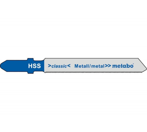 Пилки по стали и цветным металлам T118G (66х0.7 мм, HSS, 25 шт.) Metabo 623693000 Пилки по стали и цветным металлам T118G (66х0.7 мм, HSS, 25 шт.) Metabo 623693000