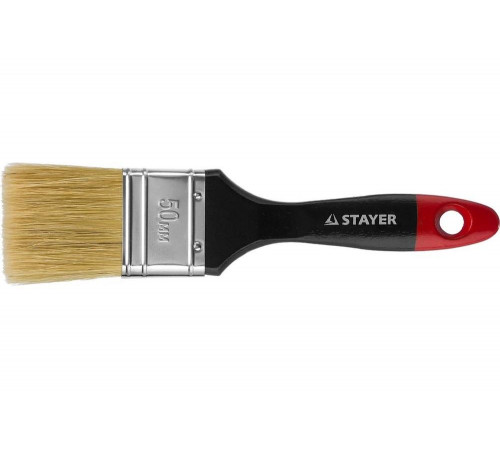 Плоская кисть STAYER UNIVERSAL-PROFI 0.051, 223мм, 18мм, 50мм, Арт. 0104-050 Плоская кисть STAYER UNIVERSAL-PROFI 0.051, 223мм, 18мм, 50мм, Арт. 0104-050