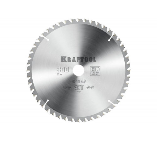Диск пильный по дереву KRAFTOOL Optima 300x32 мм, 48Т 36951-300-32 Диск пильный по дереву KRAFTOOL Optima 300x32 мм, 48Т 36951-300-32