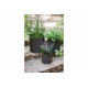 Комплект кашпо Keter CYLINDER PLANTERS S+M+L, графит 230217