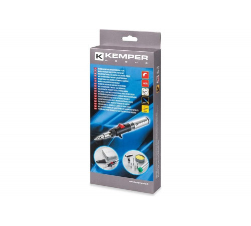 Паяльник газовый (горелка) KEMPER с пьезоподжигом для микропайки в кейсе, 6 насадок 12100KIT Паяльник газовый (горелка) KEMPER с пьезоподжигом для микропайки в кейсе, 6 насадок 12100KIT
