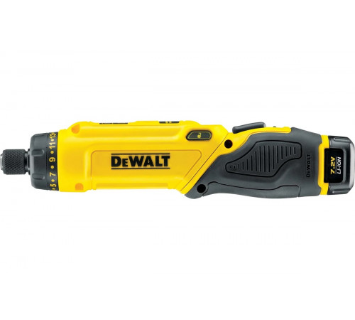Аккумуляторная отвертка Dewalt DCF680G2, 7.2 В, 430 об/мин, с 2 АКБ 1 Ач и ЗУ, в сумке DCF680G2-QW