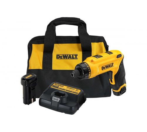 Аккумуляторная отвертка Dewalt DCF680G2, 7.2 В, 430 об/мин, с 2 АКБ 1 Ач и ЗУ, в сумке DCF680G2-QW
