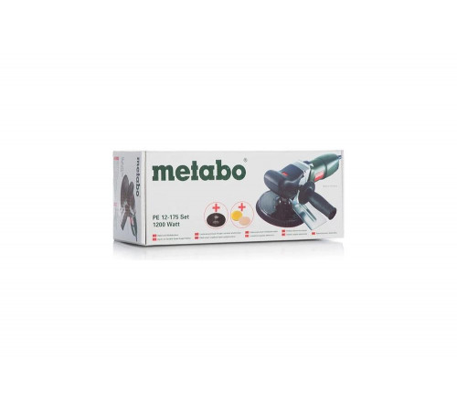 Полировальная шлифмашина Metabo PE 12-175 SET 602175910 Полировальная шлифмашина Metabo PE 12-175 SET 602175910