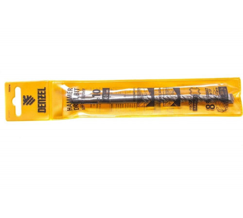 Denzel Cobalt W-tip - бур для бетона SDS-Plus, 200 мм, Арт. 705016