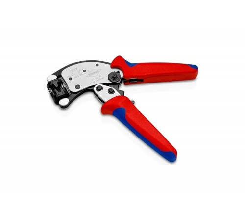 Пресс-клещи для контактных гильз Knipex din 46228 1+4, обжим:трапециевидный, 0.14-10.0 мм2 KN-975319SB