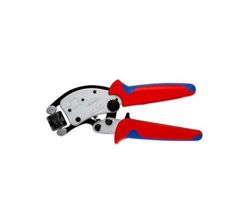 Пресс-клещи для контактных гильз Knipex din 46228 1+4, обжим:трапециевидный, 0.14-10.0 мм2 KN-975319SB