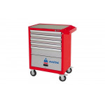 Инструментальная тележка МАСТАК ОПТИМА 5 полок и отсек, красная 522-05581MR