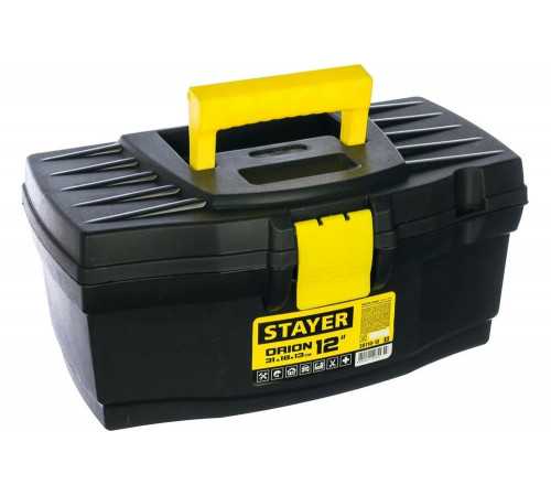 STAYER 310 x 180 x 130мм (12"), пластиковый, ящик для инструментов ORION-12 38110-13_z03 STAYER 310 x 180 x 130мм (12"), пластиковый, ящик для инструментов ORION-12 38110-13_z03