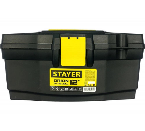 STAYER 310 x 180 x 130мм (12"), пластиковый, ящик для инструментов ORION-12 38110-13_z03 STAYER 310 x 180 x 130мм (12"), пластиковый, ящик для инструментов ORION-12 38110-13_z03