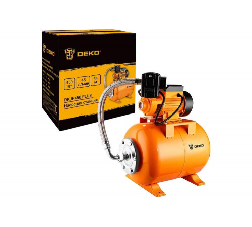 Насосная станция DEKO DKJP450 PLUS, 450 Вт, 45 л/мин, 24 л 076-0530 Насосная станция DEKO DKJP450 PLUS, 450 Вт, 45 л/мин, 24 л 076-0530