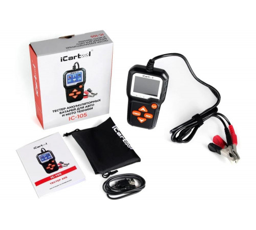 Тестер аккумуляторных батарей iCarTool IC-105 Тестер аккумуляторных батарей iCarTool IC-105