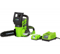 Аккумуляторная цепная пила Greenworks G24CS25K2 24V 2000007va