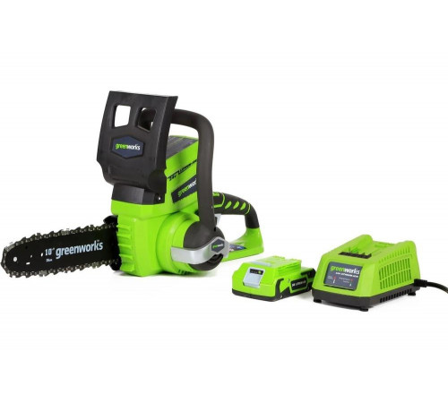 Аккумуляторная цепная пила Greenworks G24CS25K2 24V 2000007va