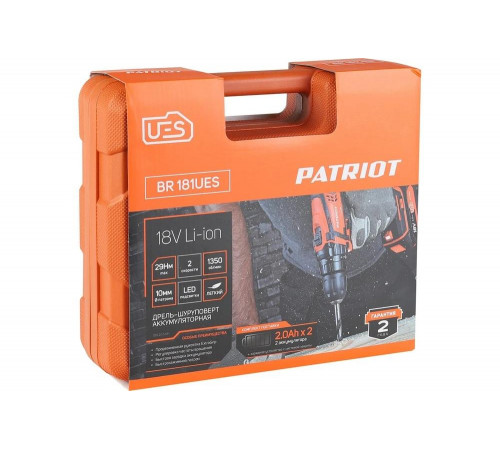 Аккумуляторная дрель-шуруповерт Patriot  BR 181UES