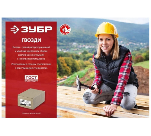 ЗУБР 100 х 4 мм, 5 кг, гвозди винтовые 305260-100