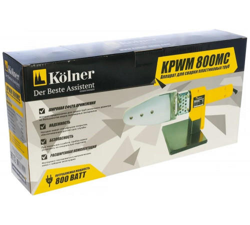 Сварочный аппарат для пластиковых труб Kolner KPWM 800 МC 8031900044