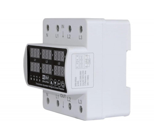 Реле напряжения трехфазное RUCELF SRW-3F63A 14,5/25,2 кВт КА-00009131 Реле напряжения трехфазное RUCELF SRW-3F63A 14,5/25,2 кВт КА-00009131