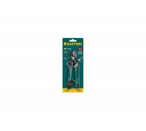 KRAFTOOL 168 мм, до 11 мм, кабелерез многофункциональный RC-11K 22696-3 KRAFTOOL 168 мм, до 11 мм, кабелерез многофункциональный RC-11K 22696-3