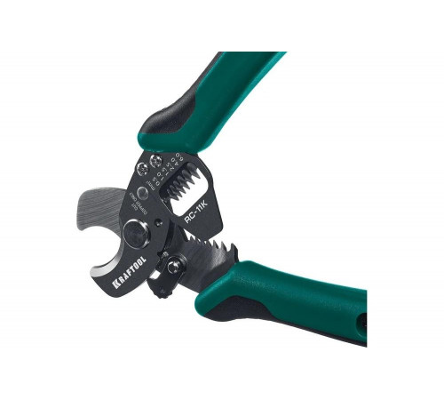 KRAFTOOL 168 мм, до 11 мм, кабелерез многофункциональный RC-11K 22696-3 KRAFTOOL 168 мм, до 11 мм, кабелерез многофункциональный RC-11K 22696-3