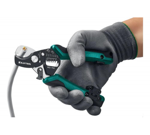 KRAFTOOL 168 мм, до 11 мм, кабелерез многофункциональный RC-11K 22696-3 KRAFTOOL 168 мм, до 11 мм, кабелерез многофункциональный RC-11K 22696-3