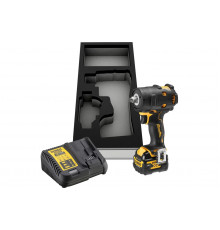 Аккумуляторный гайковерт DEWALT DCF901P1G, 12 В, 340 Нм, 3250 уд/мин, с АКБ 5 Ач и ЗУ, в чехле DCF901P1G-QW