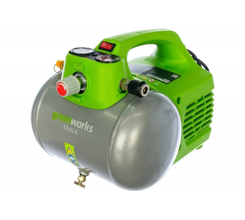 Электрический компрессор 300В, 8 бар Greenworks GAC6L 4101302