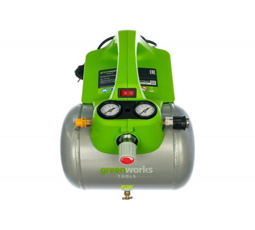 Электрический компрессор 300В, 8 бар Greenworks GAC6L 4101302