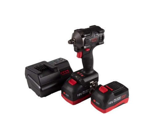 Гайковерт аккумуляторный ударный MIGHTY SEVEN 1/2", 900 Нм, 18 В, укороченный, 4 предмета, кейс DW-404A