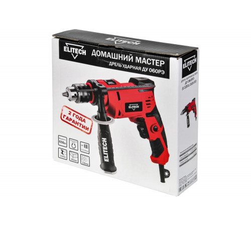 Ударная дрель ELITECH ДУ 060РЭ E2201.019.00 202417 Ударная дрель ELITECH ДУ 060РЭ E2201.019.00 202417
