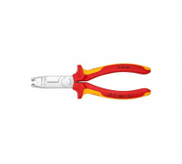 Клещи-стрипперы Knipex VDE для круглых кабелей, 0.75-1.5/2.5 мм², L 165 мм, 1000V, SB KN-1346165SB