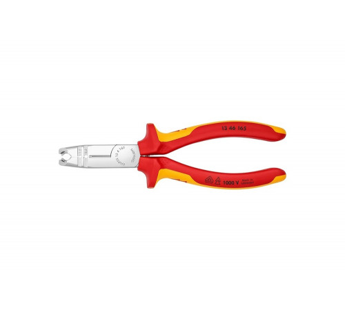 Клещи-стрипперы Knipex VDE для круглых кабелей, 0.75-1.5/2.5 мм², L 165 мм, 1000V, SB KN-1346165SB Клещи-стрипперы Knipex VDE для круглых кабелей, 0.75-1.5/2.5 мм², L 165 мм, 1000V, SB KN-1346165SB
