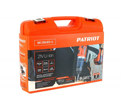 Аккумуляторная дрель-шуруповерт PATRIOT BR 216Li UES-h 180301565 Аккумуляторная дрель-шуруповерт PATRIOT BR 216Li UES-h 180301565