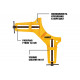Угловая струбцина DEWALT для небольших нагрузок DWHT83840-0