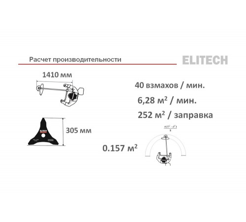 Триммер бензиновый BG 4222CU (E1602.013.00) HD Elitech 205473 Триммер бензиновый BG 4222CU (E1602.013.00) HD Elitech 205473