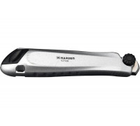 Нож HARDEN профессиональный, 18 мм, выдвижное лезвие, металлический корпус, 6 лезвий в комплекте 570331