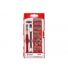 Универсальная отвертка для точных работ с набором бит и гибким валом DEKO BS58