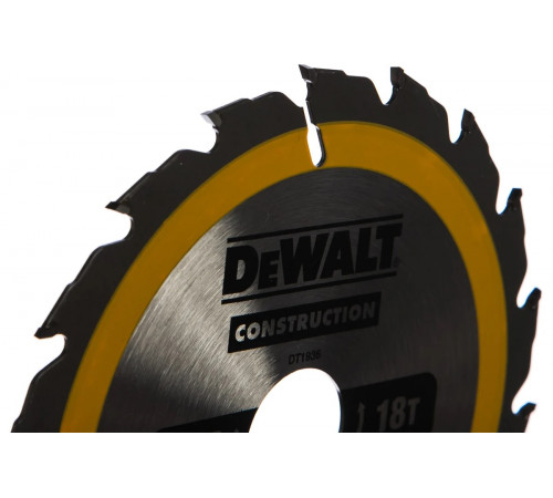 Пильный диск CONSTRUCT 165х30 мм, 18Т, ATB +20град DEWALT DT1936