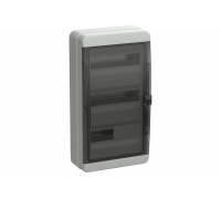 Корпус пластиковый IEK TEKFOR КМПн-36 IP65 черная прозрачная дверь TF5-KP72-N-36-65-K03-K02