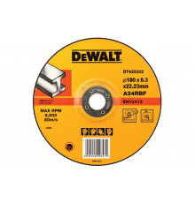 Круг обдирочный по металлу DEWALT DT42520Z, STANDARD, 180x6.3 мм DT42520Z-QZ