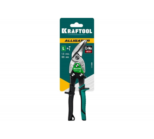 KRAFTOOL 250 мм, левые усиленные ножницы по металлу с выносом Alligator 2328-OL KRAFTOOL 250 мм, левые усиленные ножницы по металлу с выносом Alligator 2328-OL