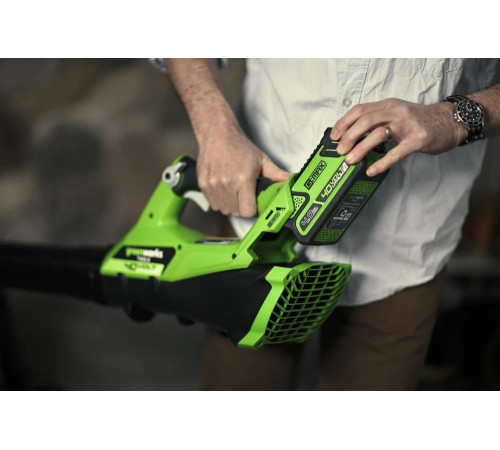 Аккумуляторный воздуходув GreenWorks G40AB 2400807UB Аккумуляторный воздуходув GreenWorks G40AB 2400807UB