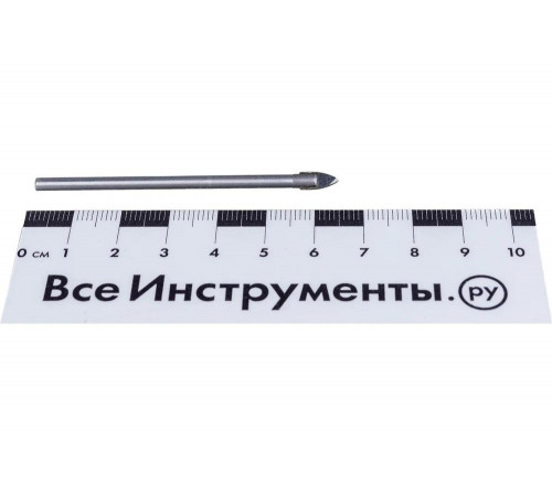 STAYER  4 мм, 2-х резцовый хвостовик цилиндрический сверло по стеклу и кафелю 2986-04