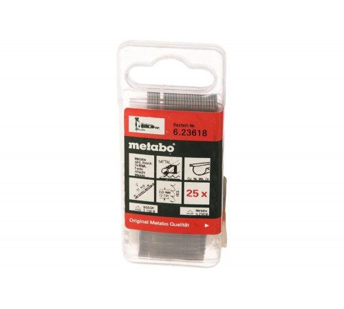 Пилки по стали и цветным металлам T118B (51х2мм, HSS, 25 шт.) Metabo 623618000
