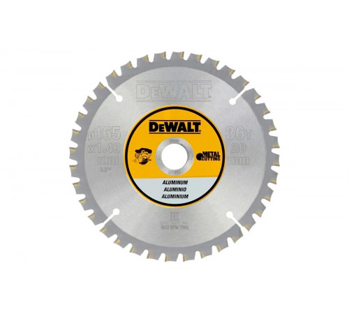 Пильный диск по алюминию 165/20 мм, 36 зубьев FGT3 DEWALT DT1911