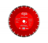 Диск алмазный сегментный по кирпичу и бетону (300х25.4 мм) ELITECH 1110.007500