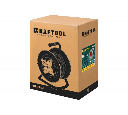 KRAFTOOL K-315, КГ 3х1.5 50м 3700Вт IP44, Силовой удлинитель на стальной катушке (55085-50) KRAFTOOL K-315, КГ 3х1.5 50м 3700Вт IP44, Силовой удлинитель на стальной катушке (55085-50)